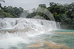 Cascadas de Agua Azul waterfalls. Agua Azul. photo