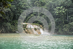 Cascadas de Agua Azul waterfalls. Agua Azul. photo