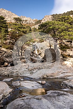 Cascade des Anglais at Vizzavona in Corsica