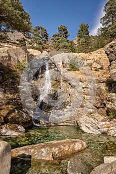 Cascade des Anglais at Vizzavona in Corsica