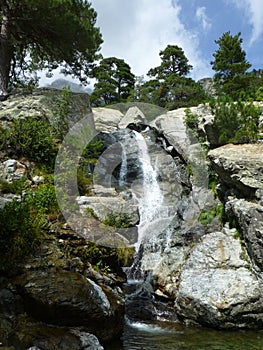 The Cascade des Anglais waterfall