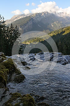 Cascade du Rouget VallÃ©e du Giffre, Waterfall 74740 Sixt-Fer-Ã -Cheval, France