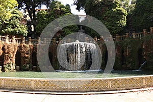 cascade fountain Villa D\'Este Tivoli Rome