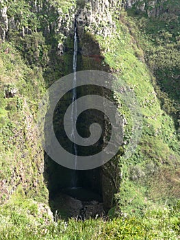 Cascade Garganta Funda of Madeira Island. photo