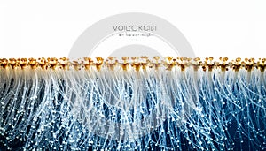 Glowing Fiber Optic Data Stream Background