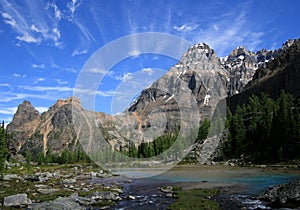 Cascade Lakes in Yoho National Park