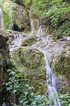 A Cascade of Little Waterfalls in Forest Krushuna, Bulgaria