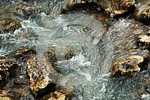 Cascade of a mountain river. Background.