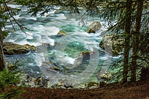 Cascade at Nairn Falls Provincial Park, Pemberton, British Columbia, Sea to Sky Highway, Canada