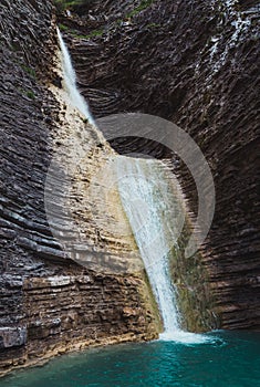 Cascade in Oros Bajo, Aragon
