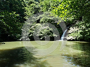 Cascade in the Parco della Mola