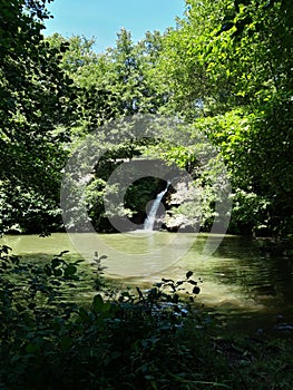 Cascade in the Parco della Mola