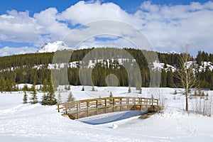 Cascade ponds in the Canadian Rockies