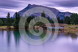 Cascade Ponds with Mount Rundle, Banff National Park, Alberta, Canada