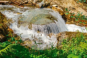 Cascade river in Rodna mountain photo