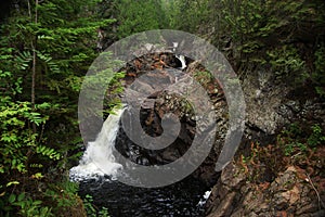 Cascade State Park Waterfall in Minnesota