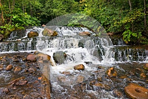 Cascade of waterfalls on the Chalpa River