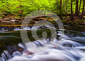 Cascades above Ganoga Falls in Ricketts Glen State Park