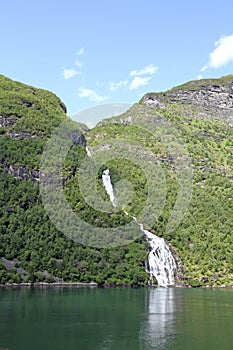 Cascades in Briksdalesbreen Norway