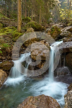 Cascades at a creek near Pufels, Bulla, South Tyrol