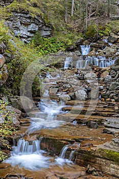 Cascades at a creek near Pufels, South Tyrol