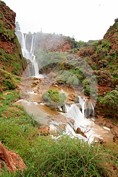 Cascades d`Ouzoud waterfall in Morocco