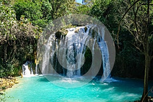 Cascades of El Chiflon waterfall, Chiapas