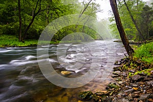 Cascades on the Gunpowder River near Prettyboy Reservoir in Baltimore County, Maryland.