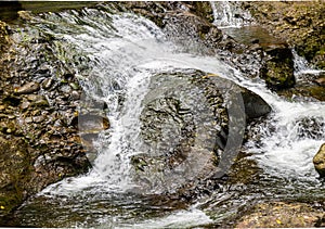 Cascades on Hanakapiai Stream Deep Inside Hanakapiai Valley