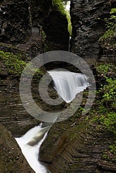 Cascades - Long Exposure Waterfall - Watkins Glen State Park - New York