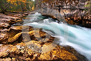 Cascades of Maligne Canyon Canada photo