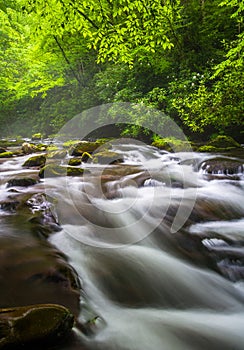 Cascades at the Oconaluftee River photo