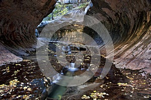 Cascades and pools at the Subway Entrance