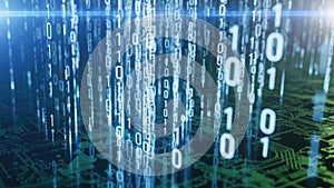 Cascading binary code on digital circuit board