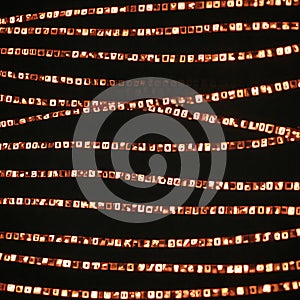 Cascading Binary Code Stream Across Night