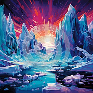 Cascading Crystals: The Majestic Icefalls