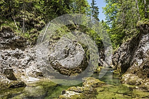 Cascading mountain stream