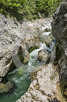 Cascading mountain stream