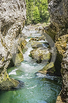 Cascading mountain stream