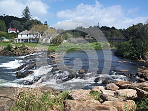 Cascading river water