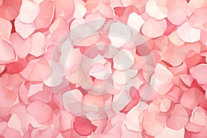 Cascading Rose Petals Valentine Day background