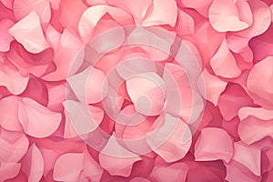 Cascading Rose Petals Valentine Day background