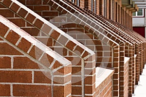 Cascading Rows Of Brick Stairs