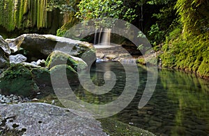 Cascading water falling from a Water Mill Leat