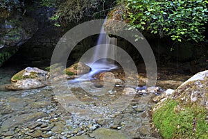 Cascading water falling from a Water Mill Leat