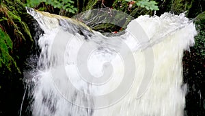 Cascading water waterfall