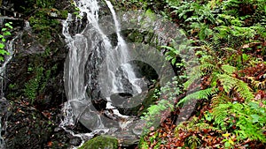 Cascading water waterfall