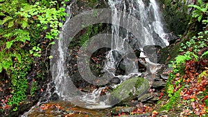 Cascading water waterfall