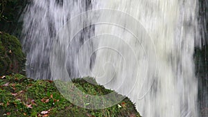 Cascading water waterfall