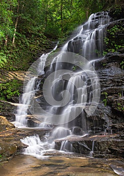 Cascading waterfall